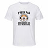 Maillot de Sport Homme Akita Inu J'peux Pas - T-Shirt Respirant Polyester Manches Courtes - Cadeau Sportif Anniversaire Noël Fête des Pères