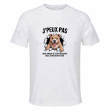 Maillot de Sport Homme Saffordshire Bull Terrier J'peux Pas - T-Shirt Respirant Polyester Manches Courtes - Cadeau Sportif Anniversaire Noël Fête des Pères