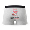 Caleçon Karim Maître du Feu et de la Chipolata - Humour Boxer Gris Cadeau
