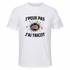 Maillot de Sport Homme Tricot J'peux Pas - T-Shirt Respirant Polyester Manches Courtes - Cadeau Sportif Anniversaire Noël Fête des Pères