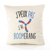 Housse de Coussin Premium Boomerang Version Blanc - Coton Canvas Fairtrade Beige Idée Cadeau Décoration Canapé