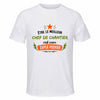 Maillot de Sport Homme Meilleur Chef de Chantier Super Pouvoir Cadeau Anniversaire Noël Fête des Pères T-Shirt Respirant Polyester