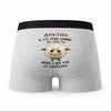 Caleçon Jean-Yves Agneau - Humour Boxer Gris Idée Cadeau