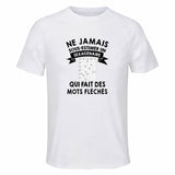 Maillot de Sport Homme Mots Fleches Sexagenaire - T-Shirt Respirant Polyester Manches Courtes - Cadeau Sportif Anniversaire Noël Fête des Pères