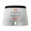 Caleçon Un Ali Aussi Génial - Humour Boxer Gris Idée Cadeau