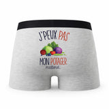 Caleçon Potager - Humour Boxer Gris Idée Cadeau Passion