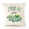 Housse de Coussin Premium Vegan verdion Blanc - Coton Canvas Fairtrade Beige Idée Cadeau Décoration Canapé