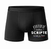 Caleçon Certifié Meilleur Scripte - Face - Humour Boxer Coton Motif Métier Idée Cadeau Anniversaire Noël Homme