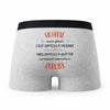 Caleçon Un Herve Aussi Génial - Humour Boxer Gris Idée Cadeau