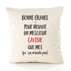 Housse de Coussin Premium Caviste ça n'existe Pas Homme - Coton Canvas Fairtrade Beige Idée Cadeau Décoration Canapé