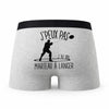 Caleçon Lancer du Marteau - Humour Boxer Gris Idée Cadeau Passion