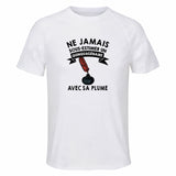Maillot de Sport Homme Plume Ecrivain Copie 3 Quinquagenaire - T-Shirt Respirant Polyester Manches Courtes - Cadeau Sportif Anniversaire Noël Fête des Pères