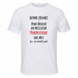 Maillot de Sport Homme Psychologue Ca n'existe Pas Homme - T-Shirt Respirant Polyester Manches Courtes - Cadeau Sportif Anniversaire Noël Fête des Pères