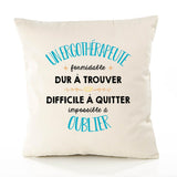 Housse de Coussin Premium Un Ergothérapeute Formidable - Coton Canvas Fairtrade Beige Idée Cadeau Décoration Canapé