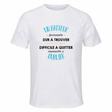 Maillot de Sport Homme pour Un Batteur Formidable Blanc - T-Shirt Respirant Polyester Manches Courtes - Cadeau Sportif Anniversaire Noël Fête des Pères
