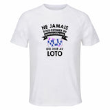 Maillot de Sport Homme Loto Copie 4 Quinquagenaire - T-Shirt Respirant Polyester Manches Courtes - Cadeau Sportif Anniversaire Noël Fête des Pères