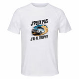 Maillot de Sport Homme 4L Trophy J'peux Pas - T-Shirt Respirant Polyester Manches Courtes - Cadeau Sportif Anniversaire Noël Fête des Pères