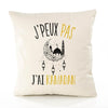 Housse de Coussin Premium Ramadan Version Blanc - Coton Canvas Fairtrade Beige Idée Cadeau Décoration Canapé