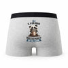 Caleçon Ali Panda Grain - Humour Boxer Gris Idée Cadeau