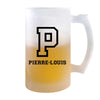 Verre à Bière Pierre-Louis Lettre Sport | Chope de Bière Pinte | Idée Cadeau Prénom Style Basket Université Anniversaire Papa Collègue Départ Retraite Noël