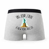 Caleçon New York avec Toi - Humour Boxer Gris Passion Idée Cadeau