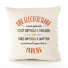 Housse de Coussin Premium Une Électricienne Aussi géniale - Coton Canvas Fairtrade Beige Idée Cadeau Décoration Canapé