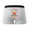 Caleçon La Commissaire De Police Caractère de Cochon - Humour Boxer Gris Idée Cadeau