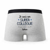Caleçon Sohan Un Super Collègue - Humour Boxer Gris Idée Cadeau