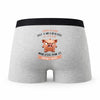 Caleçon Marie-Claude Caractère de Cochon - Humour Boxer Gris Idée Cadeau