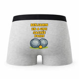 Caleçon Benjamin en a Une Sacrée Paire - Humour Boxer Gris Idée Cadeau