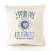 Housse de Coussin Premium alignees Astrologie Version Blanc - Coton Canvas Fairtrade Beige Idée Cadeau Décoration Canapé