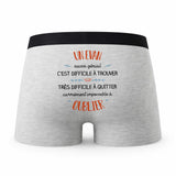 Caleçon Un Evan Aussi Génial - Humour Boxer Gris Idée Cadeau