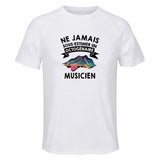 Maillot de Sport Homme Musicien Octogenaire - T-Shirt Respirant Polyester Manches Courtes - Cadeau Sportif Anniversaire Noël Fête des Pères