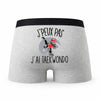 Caleçon Taekwondo - Humour Boxer Gris Idée Cadeau Passion
