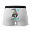 Caleçon Batterie Musique - Humour Boxer Gris Idée Cadeau Passion
