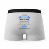 Caleçon Parrain Kine - Humour Boxer Gris Idée Cadeau Fête des Pères