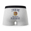 Caleçon Roman Lire - Humour Boxer Gris Idée Cadeau Passion