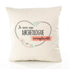 Housse de Coussin Premium Archéologue irremplaçable - Coton Canvas Fairtrade Beige Idée Cadeau Décoration Canapé