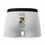 Caleçon Dominique Le Plus Chouette - Humour Boxer Gris Idée Cadeau