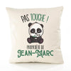 Housse de Coussin Premium Jean-Marc Pas Touche Panda - Coton Canvas Fairtrade Beige Idée Cadeau Décoration Canapé 40x40
