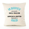Housse de Coussin Premium Un Interprète Formidable - Coton Canvas Fairtrade Beige Idée Cadeau Décoration Canapé