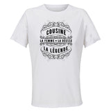 Maillot de Sport Femme pour Cousine La Deesse Legende Copie Deesse Legende Noire - T-Shirt Respirant Polyester Manches Courtes - Cadeau Sportive Anniversaire Noël Fête des Mères