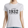 Cuvée 1932 Grand cru d'exception | T-Shirt Anniversaire Femme année de Naissance