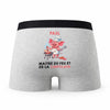 Caleçon Paul Maître du Feu et de la Chipolata - Humour Boxer Gris Cadeau