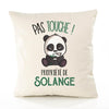 Housse de Coussin Premium Solange Pas Touche Panda - Coton Canvas Fairtrade Beige Idée Cadeau Décoration Canapé 40x40
