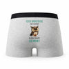 Caleçon Cette Basketteuse Caractère de Cochon - Humour Boxer Gris Idée Cadeau