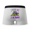 Caleçon 4l Trophy - Humour Boxer Gris Idée Cadeau Passion