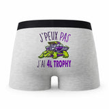 Caleçon 4l Trophy - Humour Boxer Gris Idée Cadeau Passion