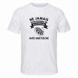 Maillot de Sport Homme Flechette Sexagenaire - T-Shirt Respirant Polyester Manches Courtes - Cadeau Sportif Anniversaire Noël Fête des Pères