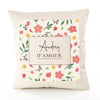 Housse de Coussin Femme Audrey d'amour Motif Floral déco Salon canapé Chambre Cadeau Femme Anniversaire noël Coussin décoratif Motif Floral